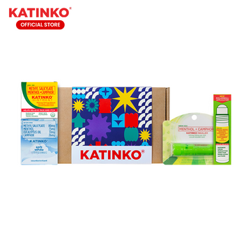 Katinko Min Gift Set - Ointment 10g, Inhaler 2ml, Soft White 10g and Oil Liniment Roll-on 10ml